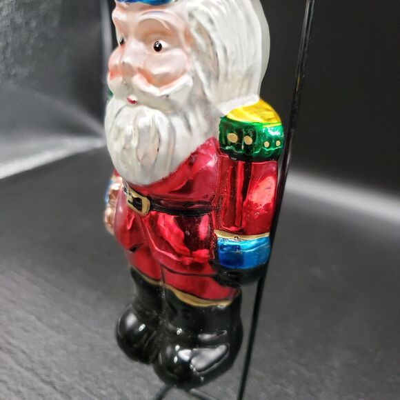 Yuletide Traditions Nutcracker Handblown Glass Christmas Tree Ornament - Picture 3 of 7